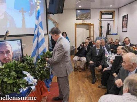 Honoring Event for Greek Hero Konstantinos Katsifas – Albanians harassing